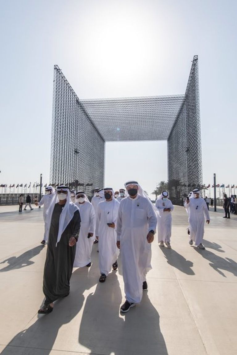 نهيان بن مبارك يفتتح رسميا بوابات إكسبو 2020 دبي أمام الجمهور