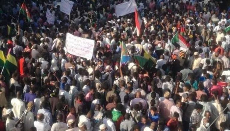 جانب من تظاهرات الخرطوم