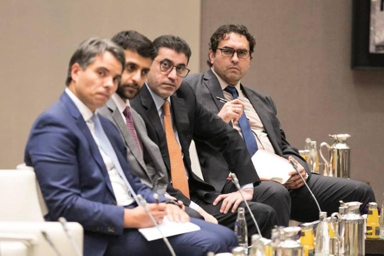 محمد المنفي مع السفراء العرب في برلين