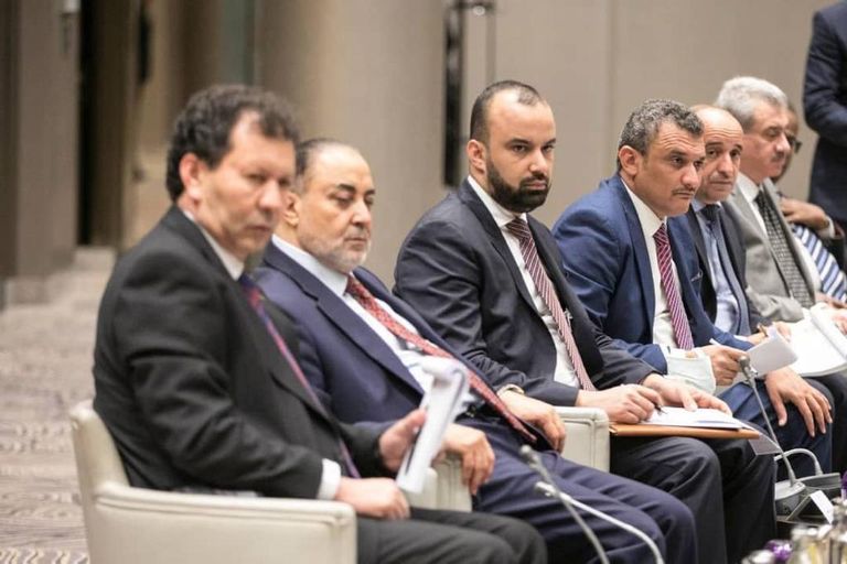 محمد المنفي مع السفراء العرب في برلين