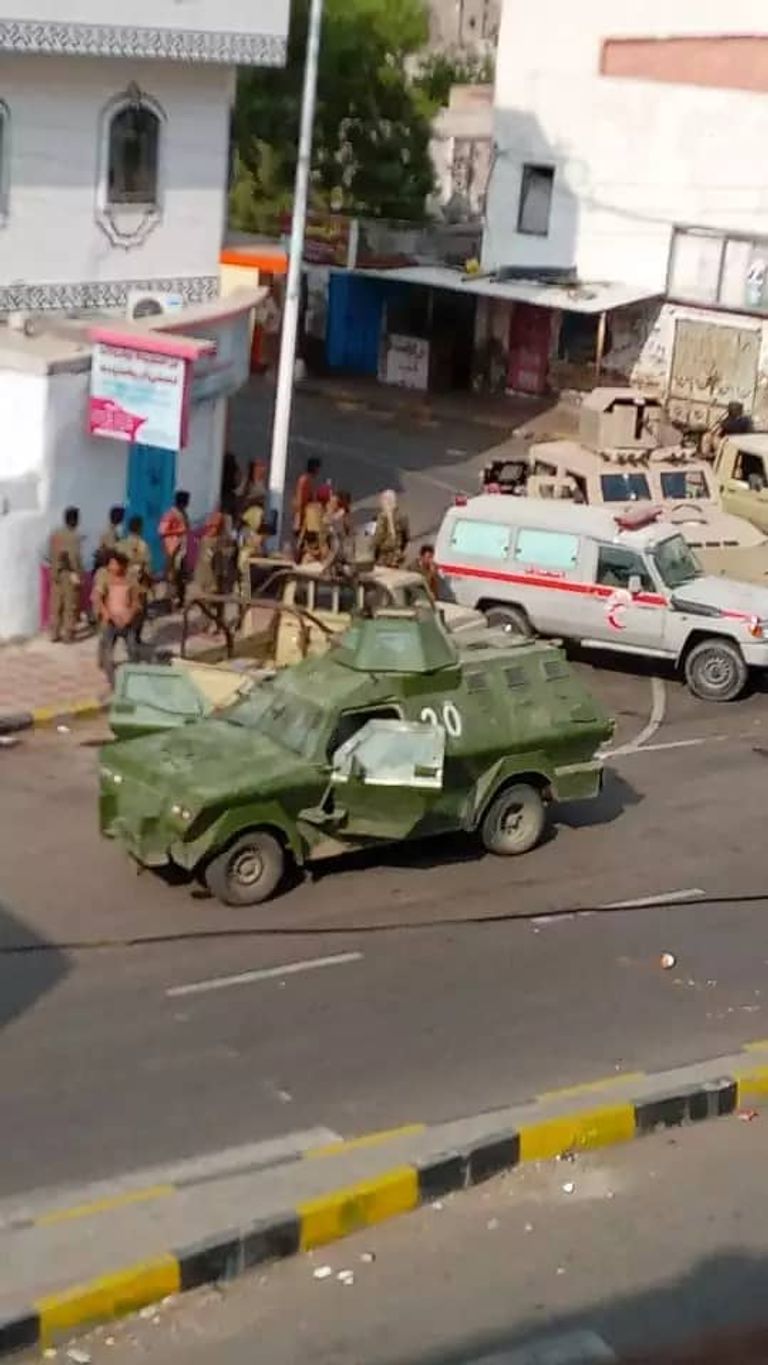 وحدات من الأمن اليمني في عدن