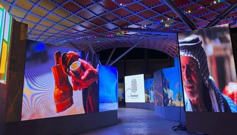 لوحات فنية ضمن الجناح العراقي في معرض إكسبو دبي 2020