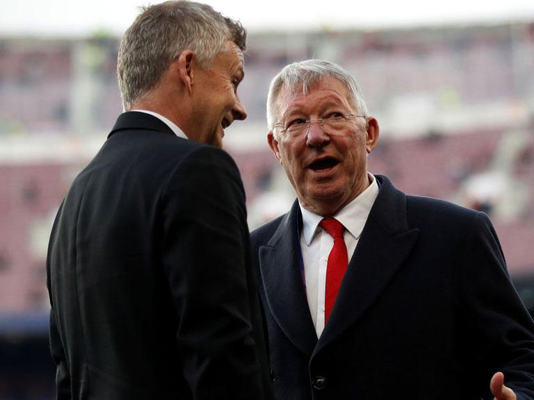 أليكس فيرجسون وأولي جونار سولشاير أليكس فيرجسون وكريستيانو رونالدو