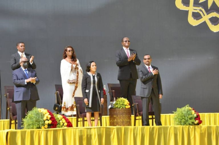 رئيس الوزراء الإثيوبي آبي أحمد خلال كلمة تنصيبه