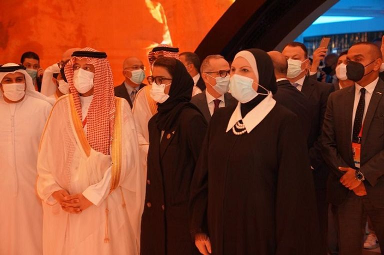 وزيرة التجارة المصرية تفتتح جناح مصر في إكسبو 2020