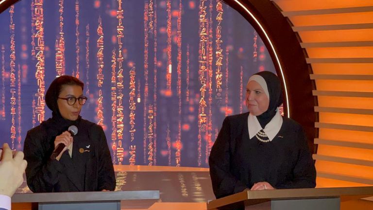 وزيرة التجارة المصرية تفتتح جناح مصر في إكسبو 2020