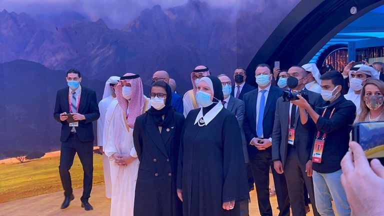 وزيرة التجارة تفتتح جناح مصر بإكسبو 2020 دبي