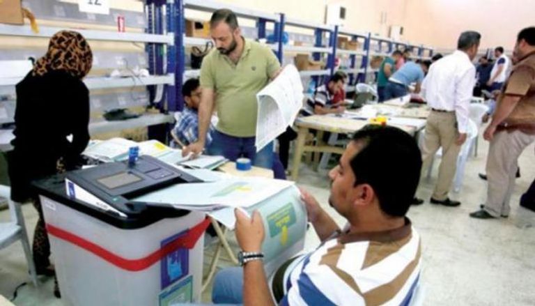 أحد مراكز فرز الأصوات في انتخابات عراقية سابقة