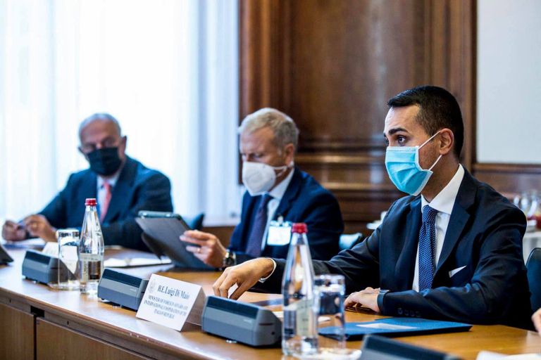 وزيرا الخارجية الإيطالي والأمريكي