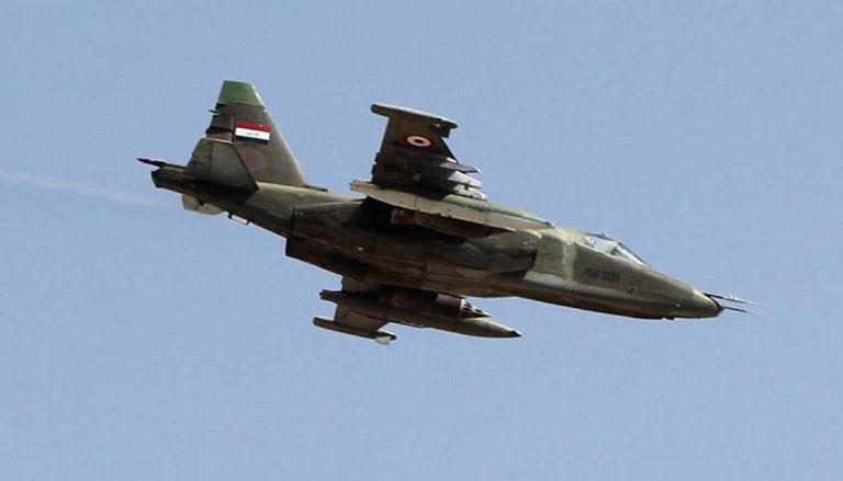 طائرة عراقية مقاتلة خلال مهمة جوية