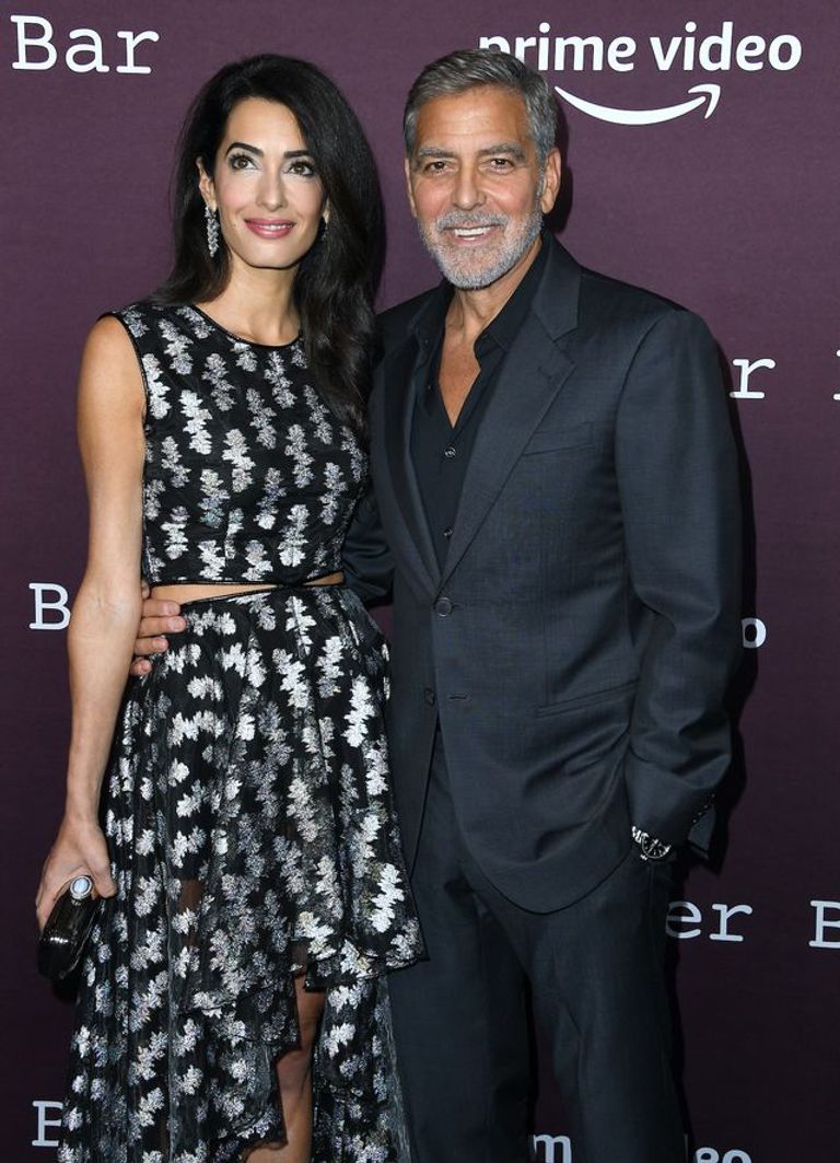 الممثل الأمريكي جورج كلوني وزوجته أمل كلوني