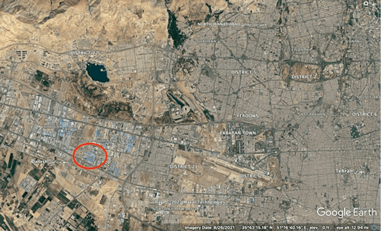 صور نشرتها المعارضة الإيرانية لمواقع صنع الطائرات المسيرة في إيران مسيرة إيرانية