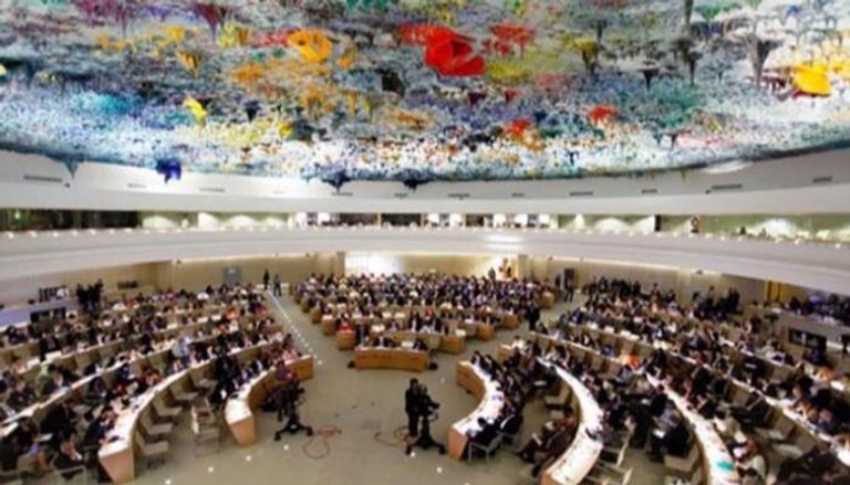جلسة سابقة بمجلس حقوق الإنسان التابع للأمم المتحدة