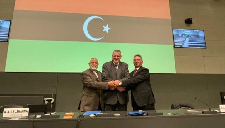 جانب من توقيع اتفاق اللجنة العسكرية الليبية المشتركة. (الأمم المتحدة)