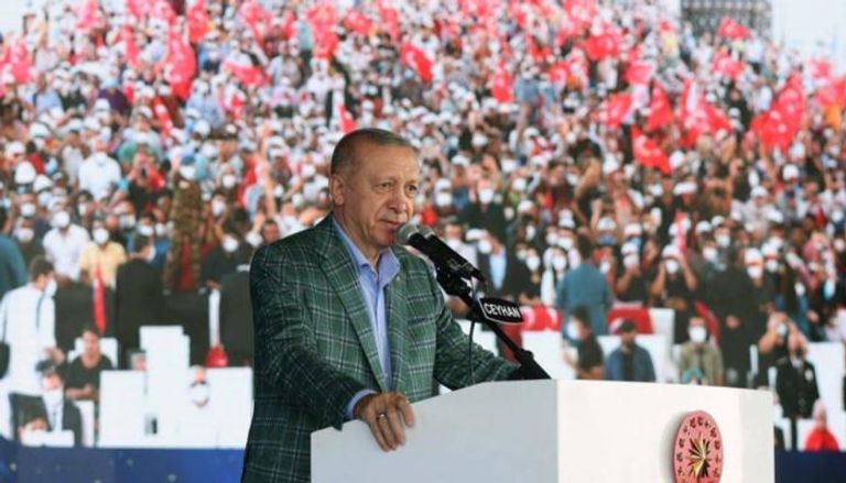 الرئيس |أردوغان خلال تصريحاته