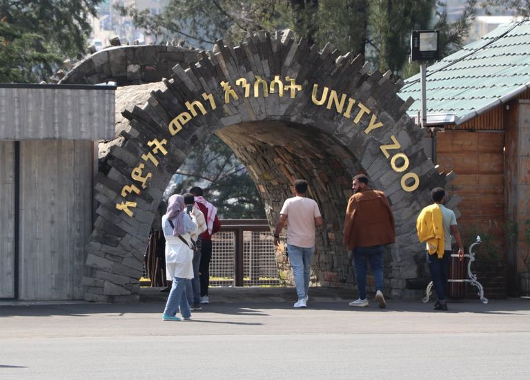 جانب من إصلاحات القصر الرئاسي الإثيوبي 