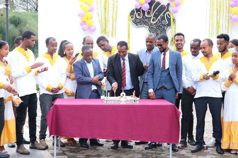 جانب من إصلاحات القصر الرئاسي الإثيوبي 