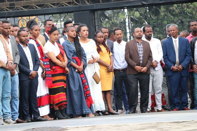 جانب من إصلاحات القصر الرئاسي الإثيوبي 