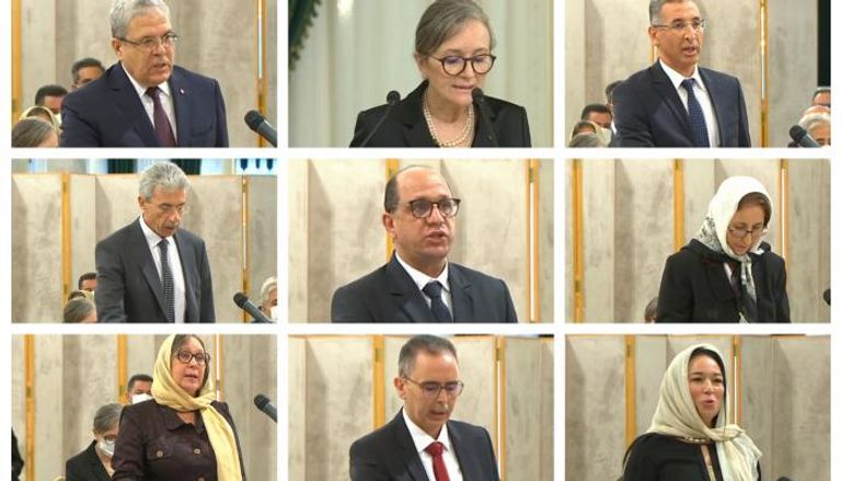 بعض أعضاء الحكومة التونسية الجديدة