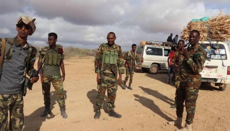 عناصر الجيش الصومالي خلال العمليات ضد حركة الشباب