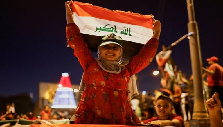 جانب من احتفالات الشعب العراقي بنتائج الانتخابات- رويترز