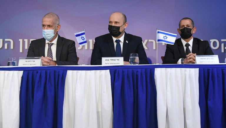 جانب من مراسم تسلم رئيس الشاباك الجديد مهام منصبه