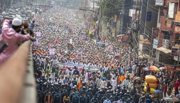 احتجاجات واسعة في بنجلاديش - أرشيفية
