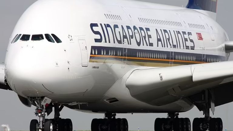 أحد أجنحة طائرة سنغافورة الفخمة