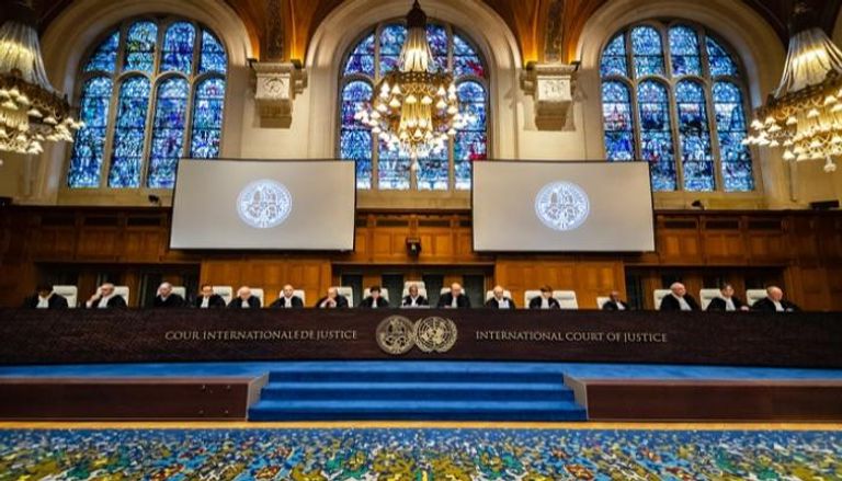 إحدى جلسات محكمة العدل الدولية بلاهاي- أرشيفية