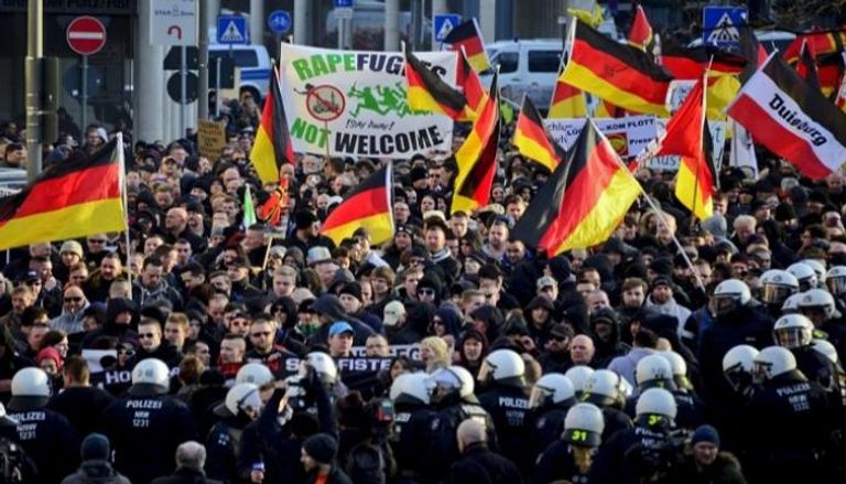إحدى المظاهرات في ألمانيا - أرشيفية