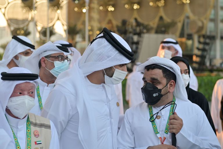 مسيرة العصا البيضاء في إكسبو 2020 دبي