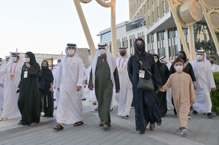 مسيرة العصا البيضاء في إكسبو 2020 دبي