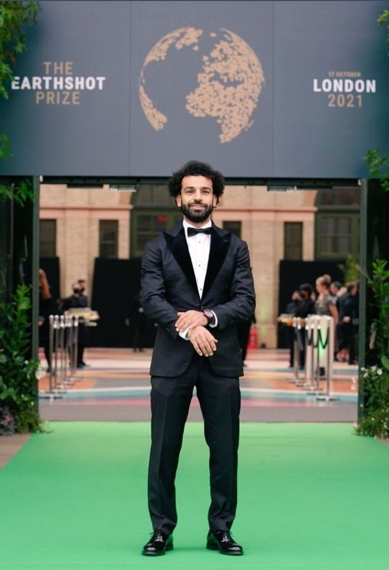 محمد صلاح في حفل جوائز "إيرث شوت"