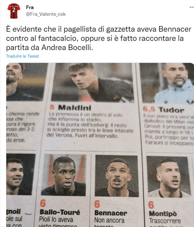 إسماعيل بن ناصر لاعب وسط ميلان