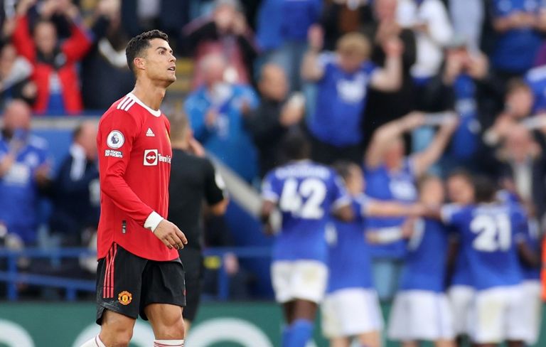 من مباراة ليستر سيتي ضد مان يونايتد أولي جونار سولشاير