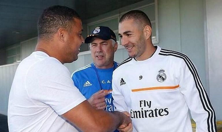 بنزو والظاهرة رونالدو الفرنسيان كريم بنزيما وزين الدين زيدان