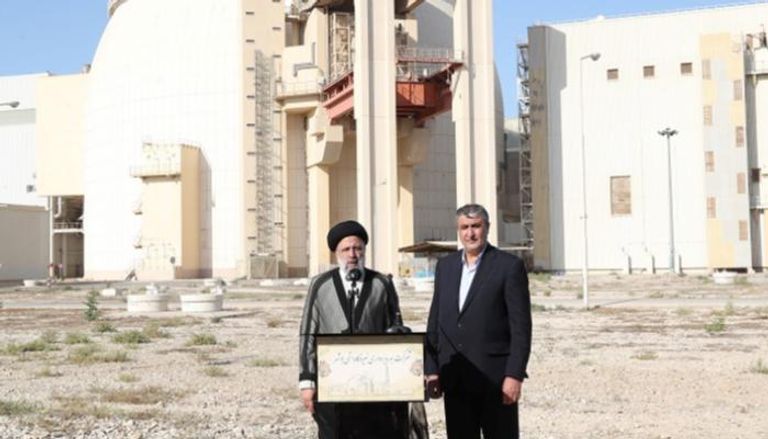 الرئيس الإيراني إبراهيم رئيسي يزور محطة بوشهر للطاقة النووية