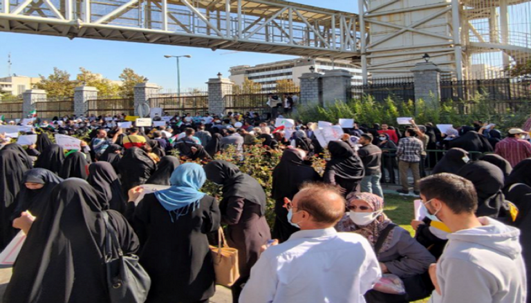 جانب من الاحتجاجات