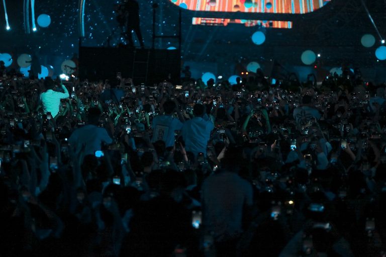 الجماهير في حفل افتتاح موسم الرياض 2021 حفل افتتاح موسم الرياض 2021