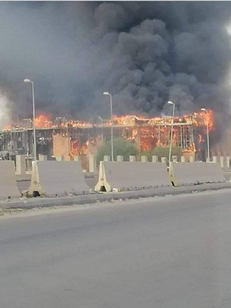 حريق سوق الكريمية بطرابلس