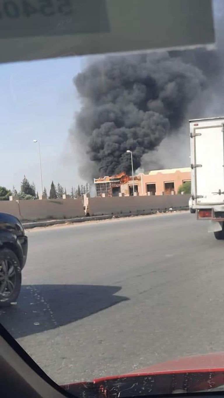 حريق سوق الكريمية بطرابلس