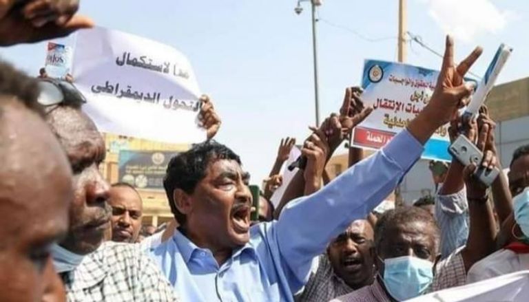 جانب من مظاهرات السودان أمس الخميس