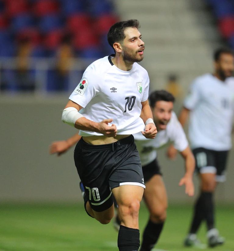 فرحة لاعب نفط الوسط الدوري العراقي