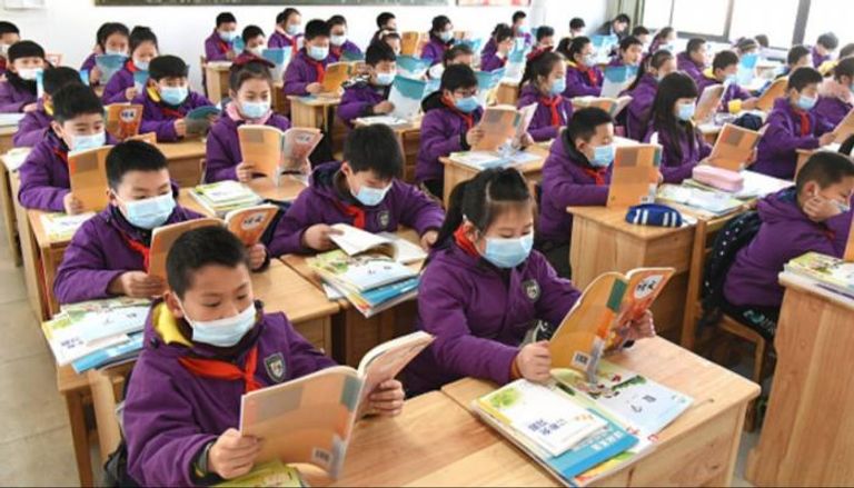 أطفال في مدرسة بالصين - أرشيفية