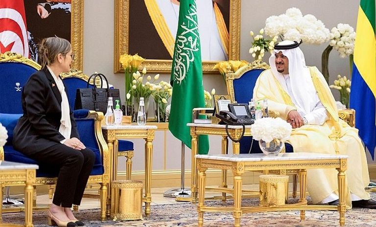 رئيسة الحكومة التونسية تصل إلى الرياض