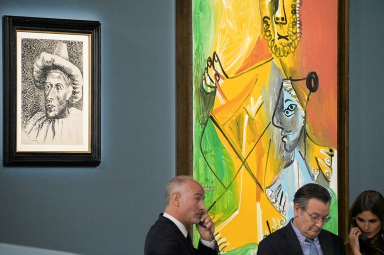 بعض أعمال بيكاسو المعروضة في المزاد