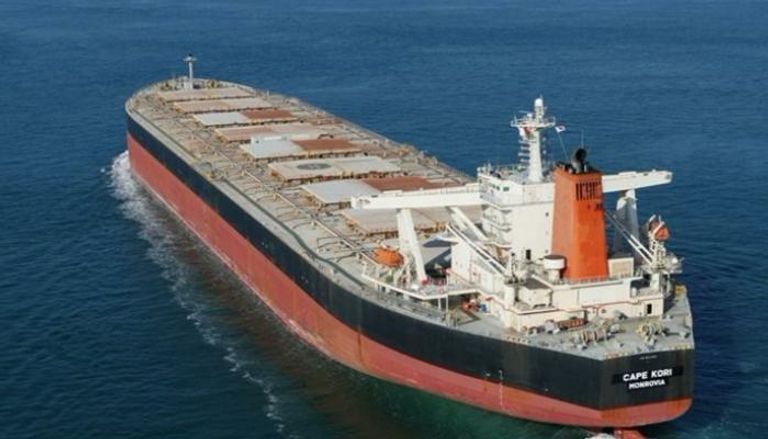 ميناء العين السخنة استقبل أكبر سفينة صب جاف وهي سفينة الحديد CAPE KORL