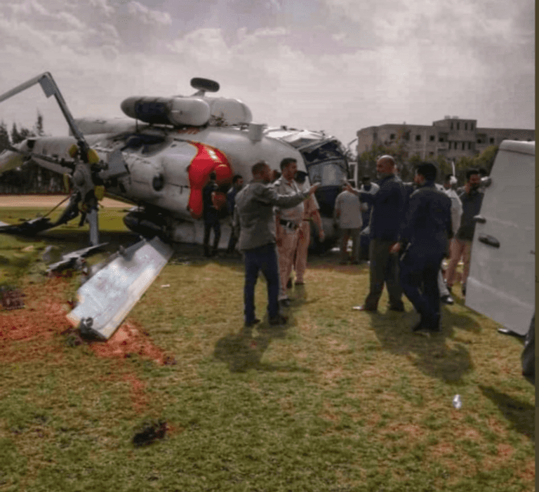 لحظة سقوط الطائرة المحملة بالسيولة النقدية