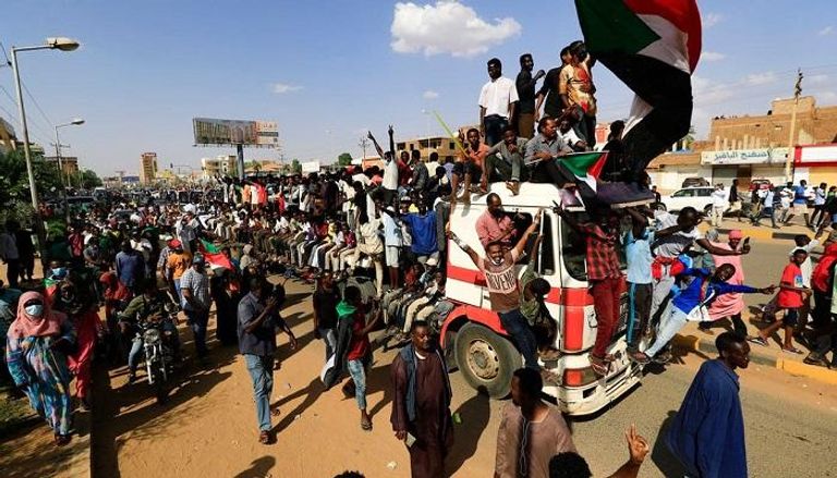 جانب من المظاهرات التي يشهدها السودان