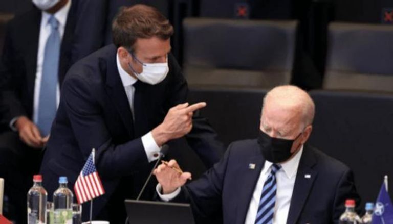 الرئيسان الأمريكي والفرنسي في لقاء سابق